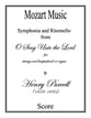 Symphonia Ritornello from O Sing Unto the Lord Orchestra sheet music cover
